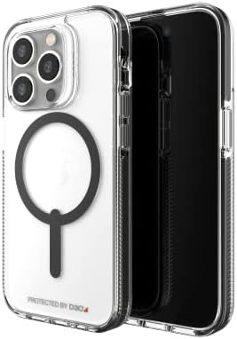 ZAGG Santa Cruz Snap Case with Kickstand for iPhone 17 - Titanium, Drop Protection (13ft/4m), MagSafe Charging Compatible, ClearGuard Anti-Yellowing Technology, Scratch Resistant Phone Case