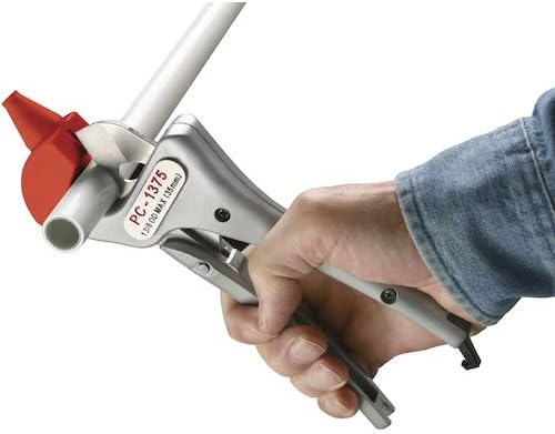 RIDGID 23488 Model PC-1250 Single Stroke Plastic Pipe and Tubing Cutter, 1/8-inch to 1-5/8-inch Pipe Cutter