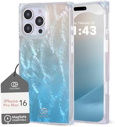 COCOMII Rectangle Case for iPhone 15 Pro Max, Compatible with MagSafe, Ocean Odyssey