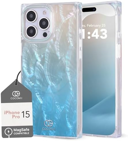 COCOMII Rectangle Case for iPhone 15 Pro Max, Compatible with MagSafe, Ocean Odyssey