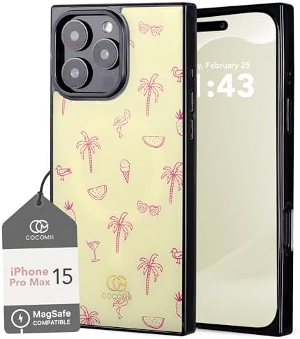 COCOMII Rectangle Case for iPhone 15 Pro Max, Compatible with MagSafe, Ocean Odyssey