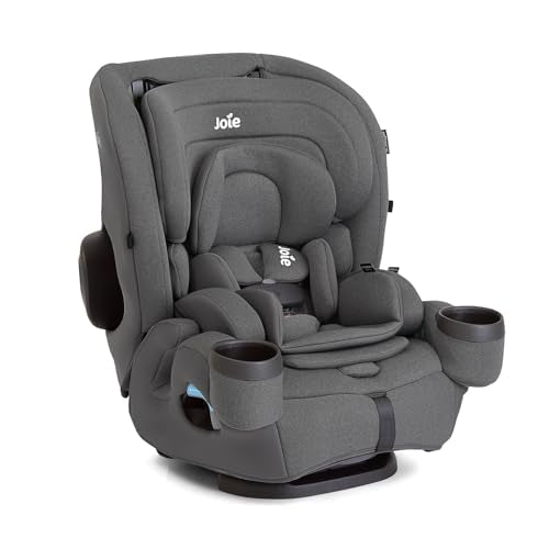 Joie Saffron SI 4-in-1 Car Seat – Car Seat for Infants to Toddlers to Big Kids - 4 Modes, 10-Position No-Rethread Headrest &amp; Harness (Thunder)