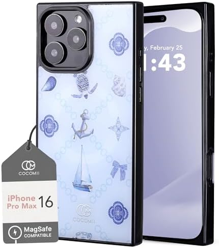 COCOMII Rectangle Case for iPhone 15 Pro Max, Compatible with MagSafe, Ocean Odyssey