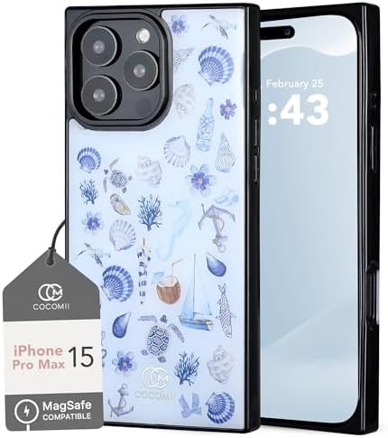 COCOMII Rectangle Case for iPhone 15 Pro Max, Compatible with MagSafe, Ocean Odyssey