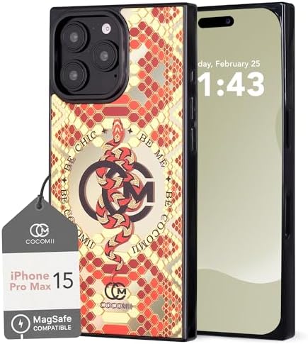 COCOMII Rectangle Case for iPhone 15 Pro Max, Compatible with MagSafe, Ocean Odyssey