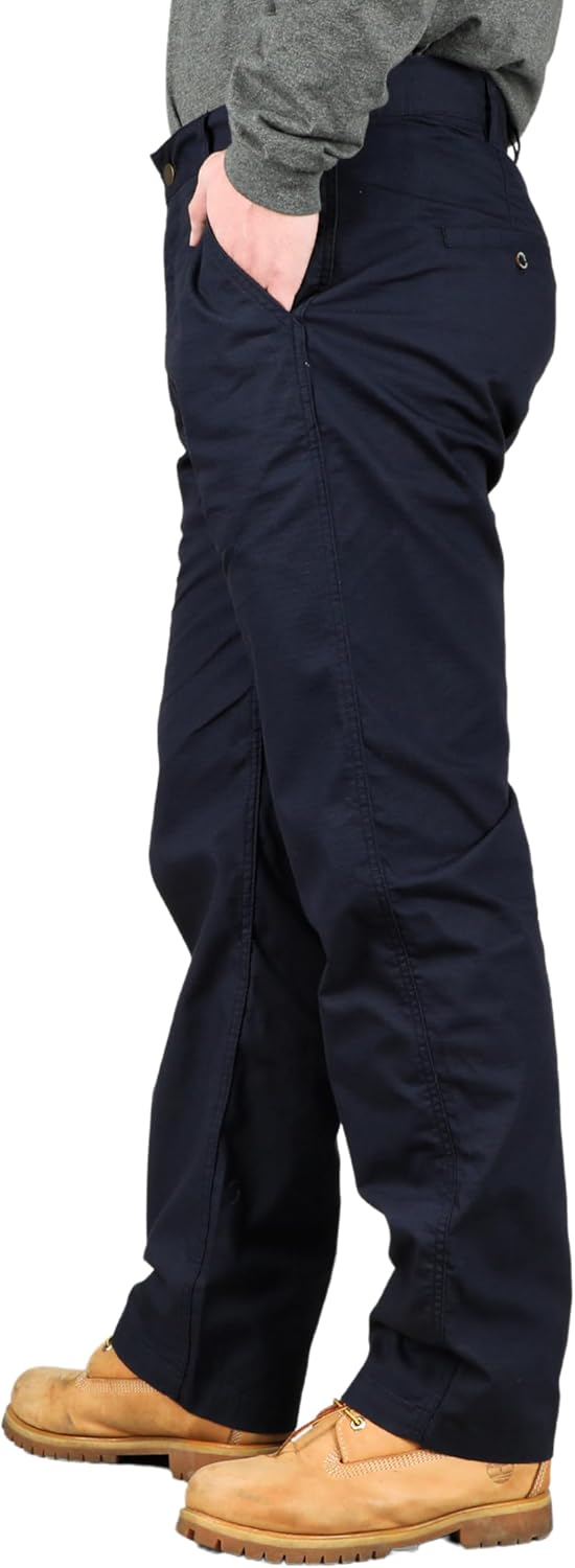 BOCOMAL FR Stretch Pants for Men Lightweight Ripstop Relaxed Casual Style Water Repellent Finish Flame Resistant Work Jeans