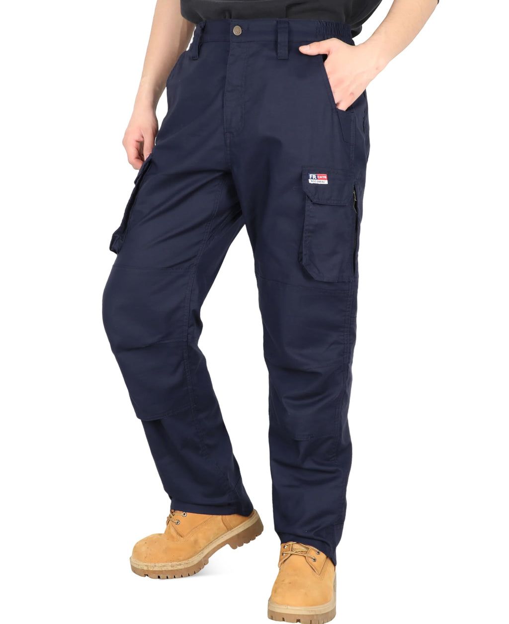 BOCOMAL Men's FR Cargo Pants for Summer Breathable Airflow Vented Design Lightweight Dura Duck Fire Resistant Workwear