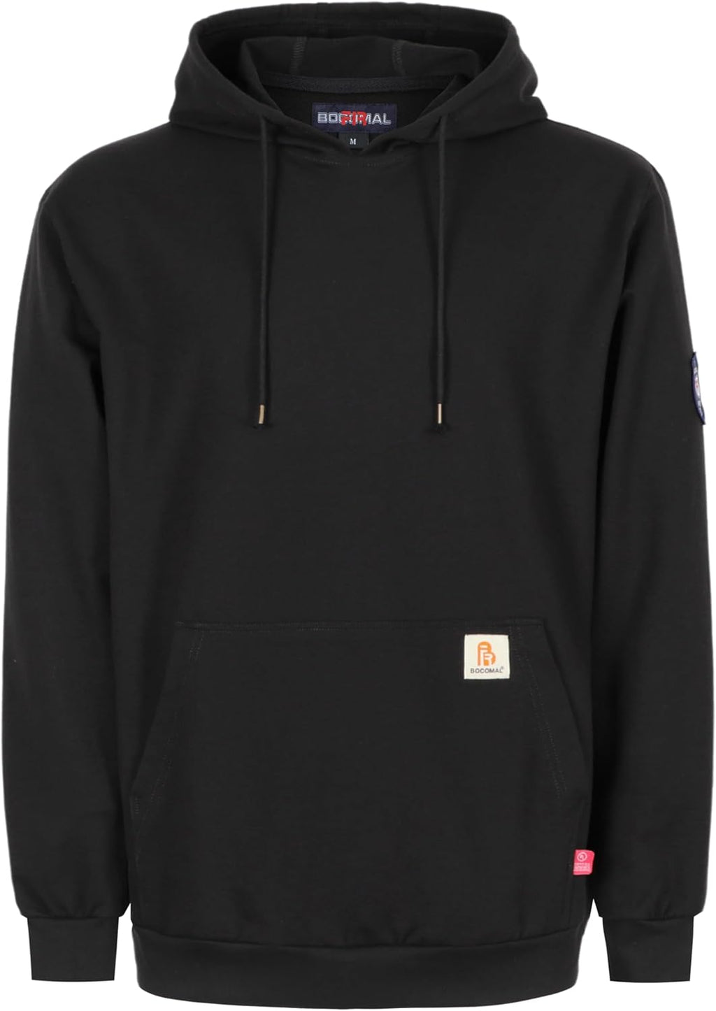 BOCOMAL FR Hoodie Pullover Idea for Summer 7.5oz Lightweight Cotton Flame Resistant Sweatshirt (Non Fleece)
