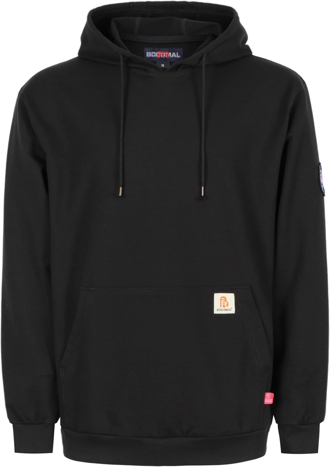 BOCOMAL FR Hoodie Pullover Idea for Summer 7.5oz Lightweight Cotton Flame Resistant Sweatshirt (Non Fleece)