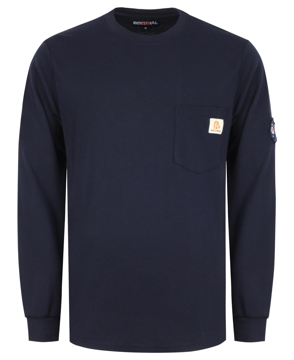 BOCOMAL FR Shirts Lightweight Classic Crew Long Sleeve Fire Resistant Shirt CAT2