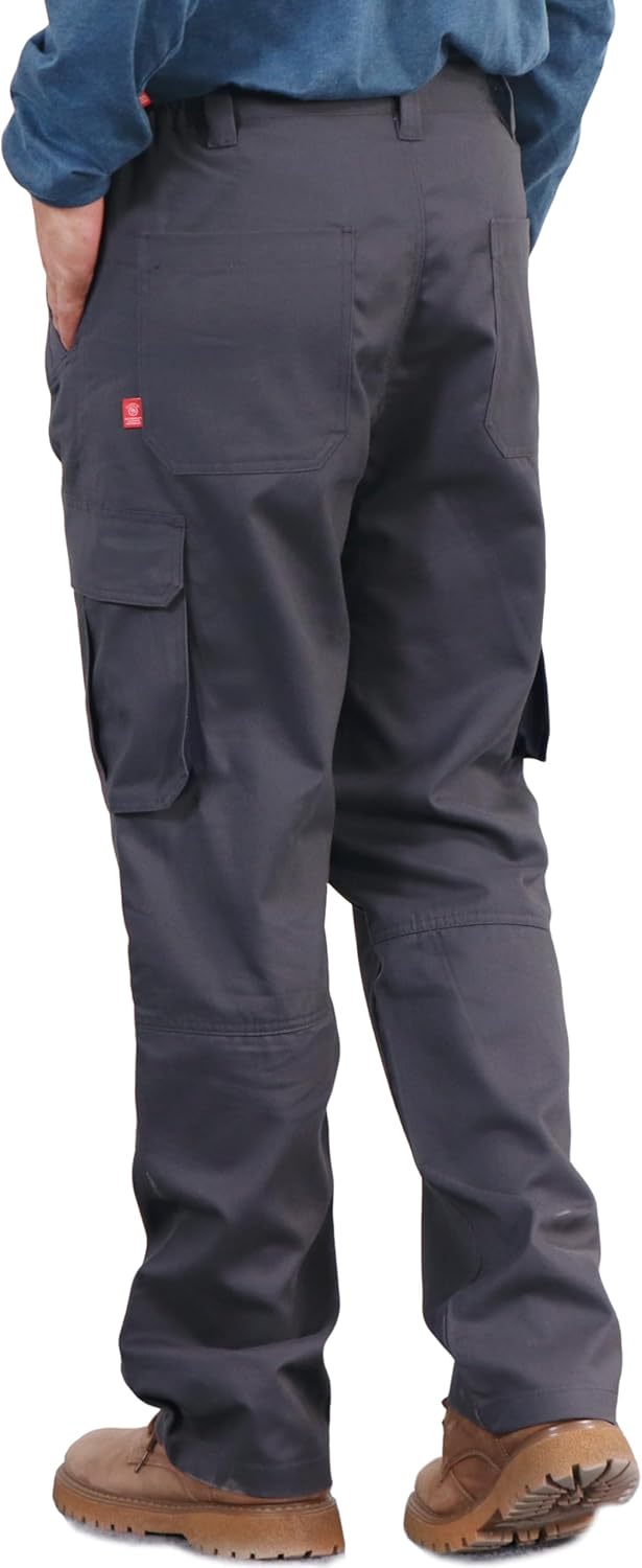 BOCOMAL FR Pants for Men Utility Cargo Pockets Flame Resistant/Fire Retardant Carpenter Water Oil Repellent Finish