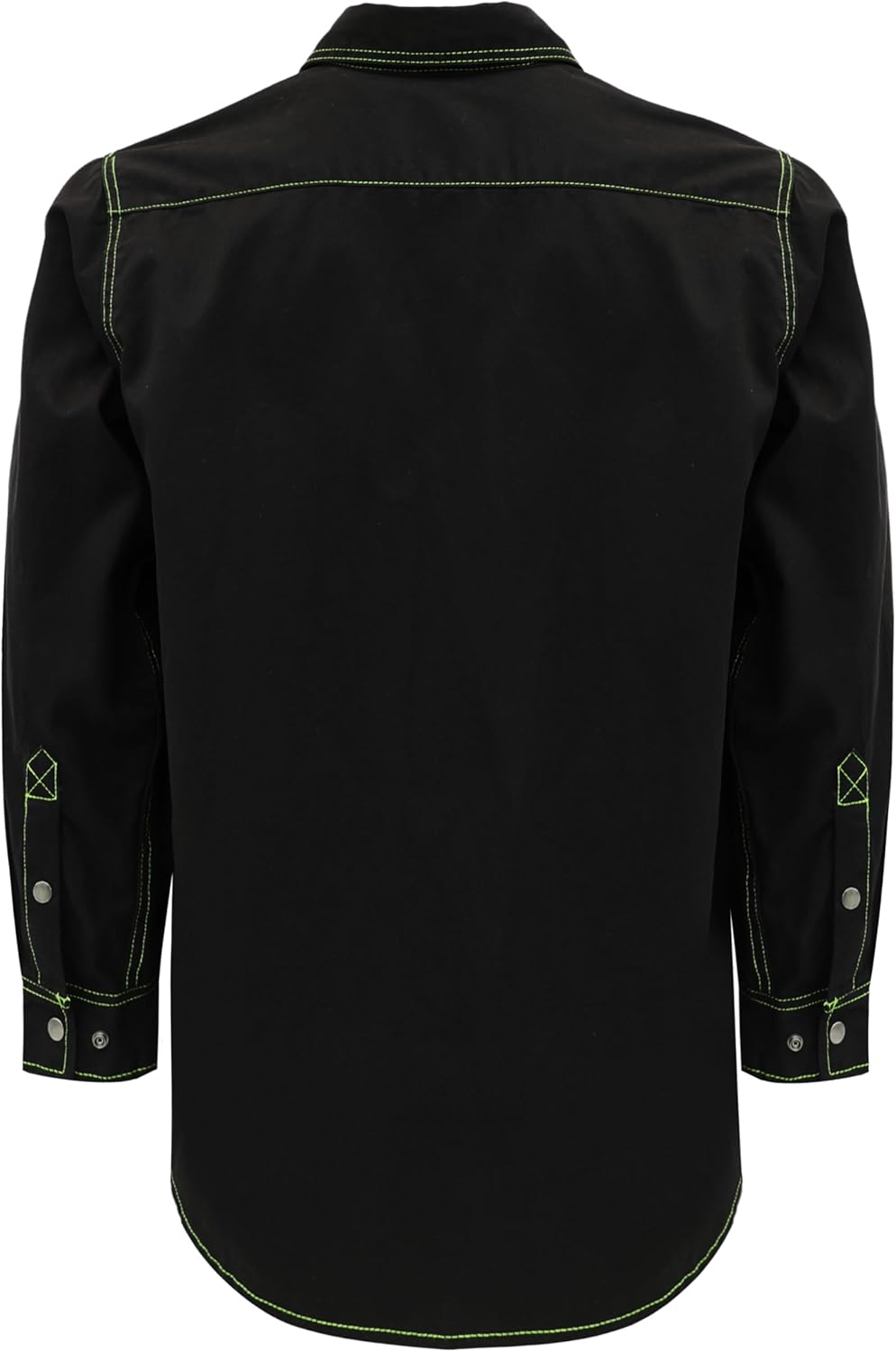 BOCOMAL FR Shirts for Men Snaps Down 7.5oz Water Repellent Fire Resistant Welding Jackets-NFPA2112 CAT2
