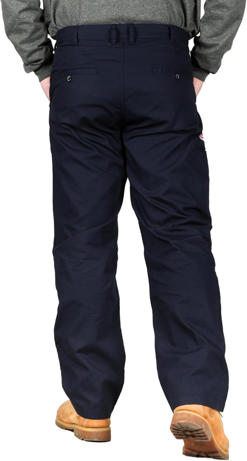 BOCOMAL FR Stretch Pants for Men Lightweight Ripstop Relaxed Casual Style Water Repellent Finish Flame Resistant Work Jeans