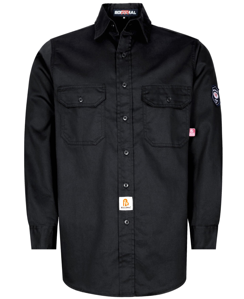 BOCOMAL FR Shirts 6.25oz Lightweight Welding Shirts Flame Resistant Men's Fire Retardant Shirt