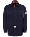 BOCOMAL FR Shirts for Men Flame Resistant Light Weight NFPA2112 Fire Retardant Welding Shirt Water & Oil Repellent Finish