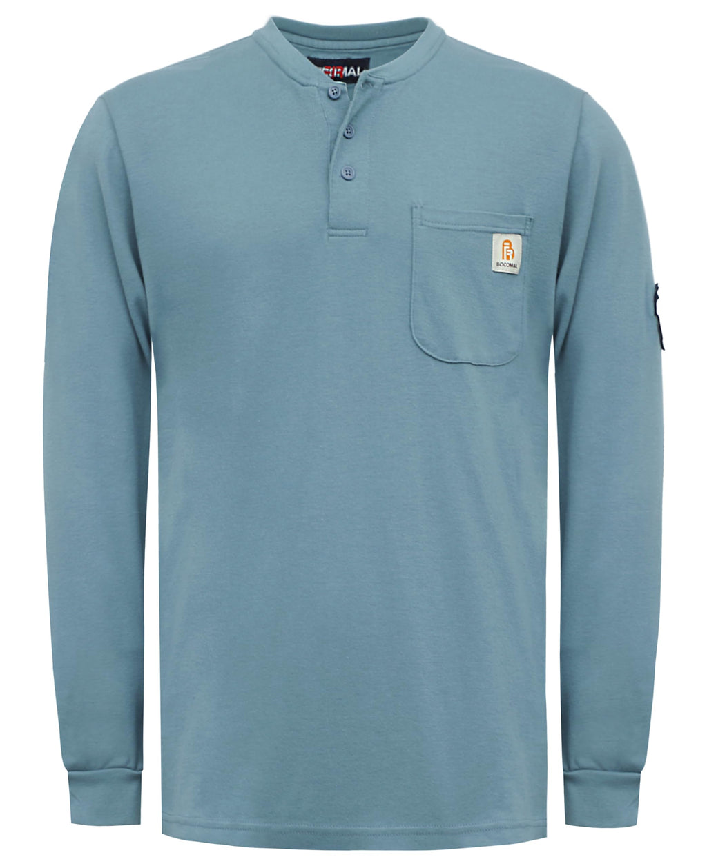 BOCOMAL FR Shirts Flame Resistant Shirt 5.5oz 100% Cotton Light Weight CAT2 Fire Retardant Henley Shirts