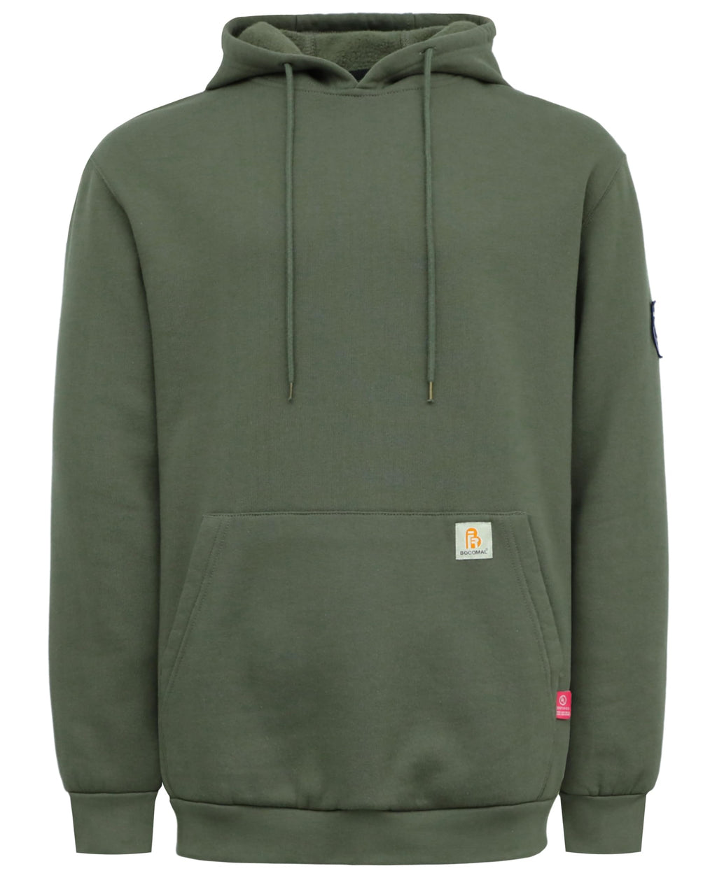 BOCOMAL FR Hoodies Pullover 10.5oz Cotton Fleece Flame Resistant Hooded Sweatshirts