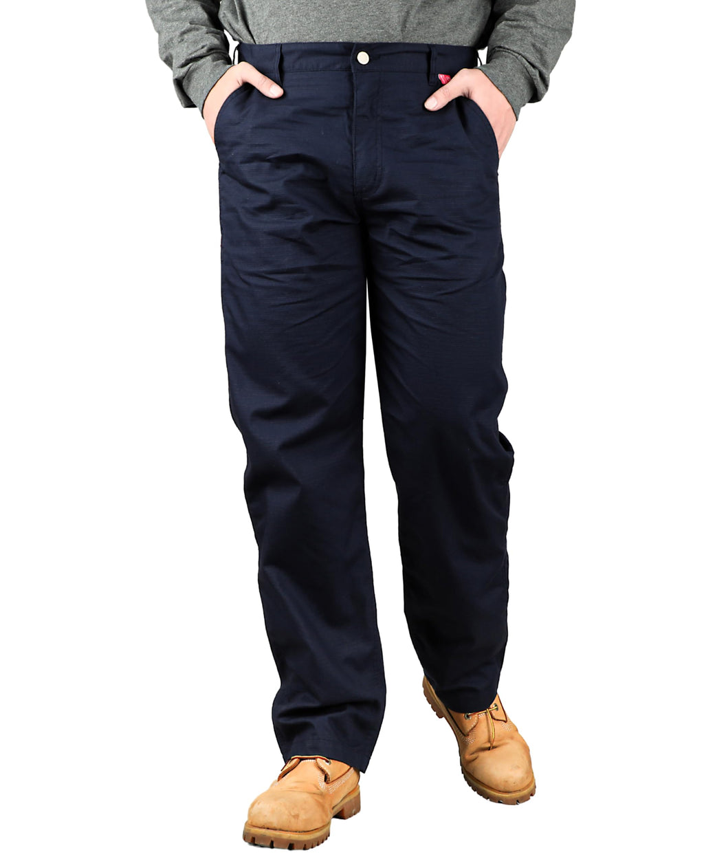 BOCOMAL FR Stretch Pants for Men Lightweight Ripstop Relaxed Casual Style Water Repellent Finish Flame Resistant Work Jeans