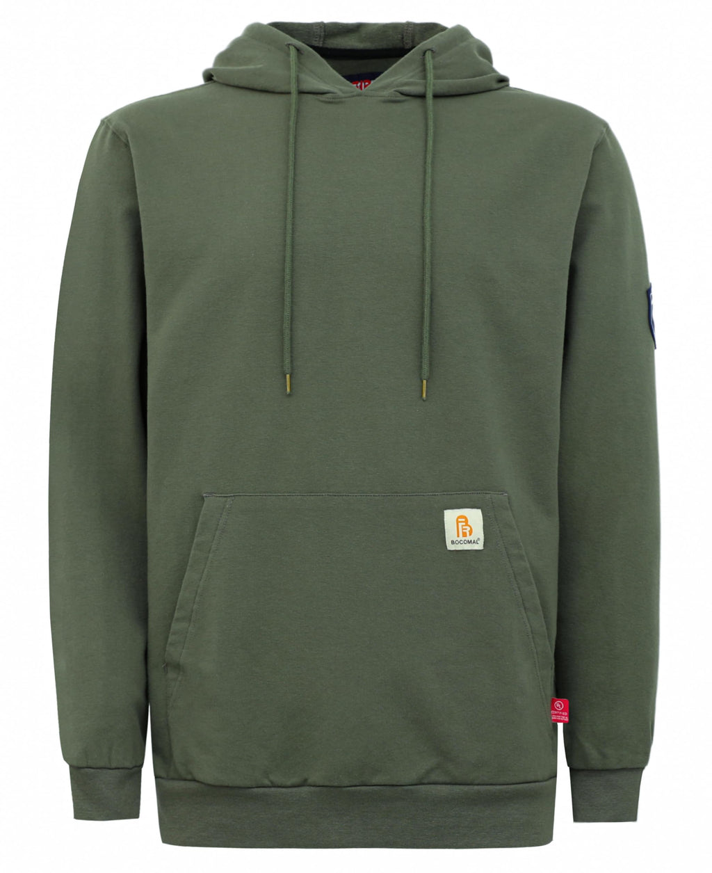 BOCOMAL FR Hoodie Pullover Idea for Summer 7.5oz Lightweight Cotton Flame Resistant Sweatshirt (Non Fleece)
