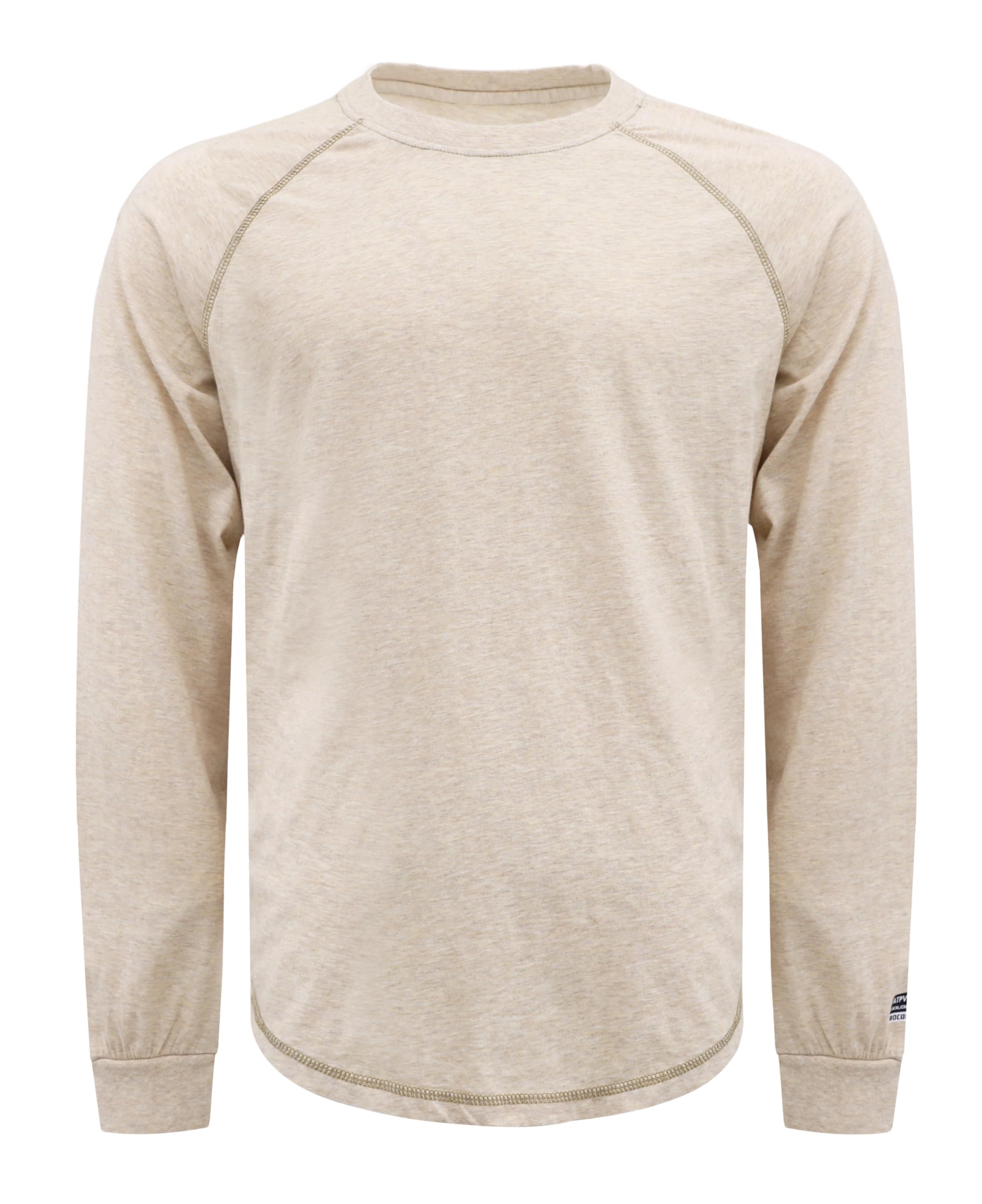 BOCOMAL FR Shirts for Summer 4oz EX Light Weight Flame Resistant Base Layer CAT1 Fire Retardant Crew Shirt