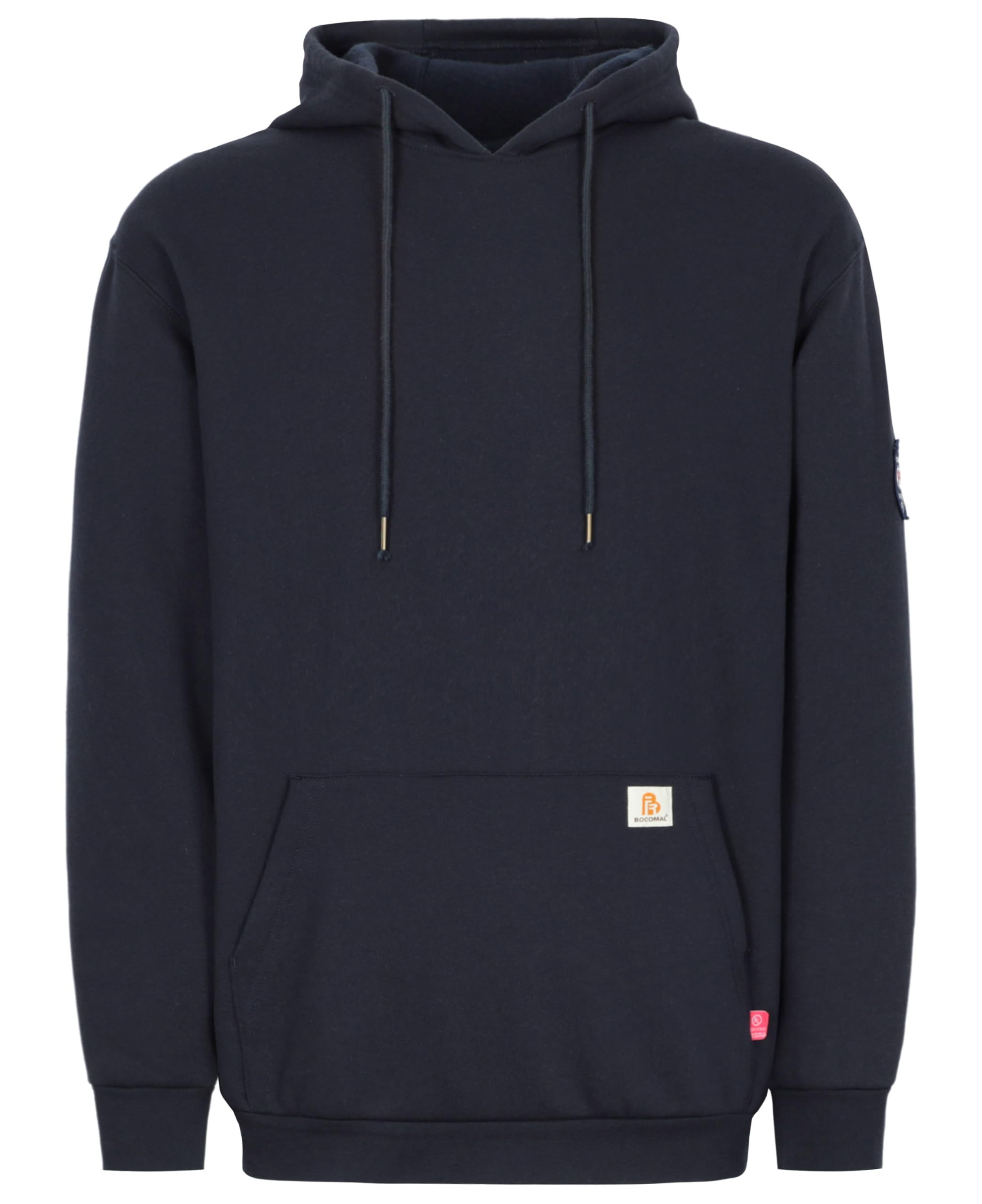 BOCOMAL FR Hoodies Pullover 10.5oz Cotton Fleece Flame Resistant Hooded Sweatshirts