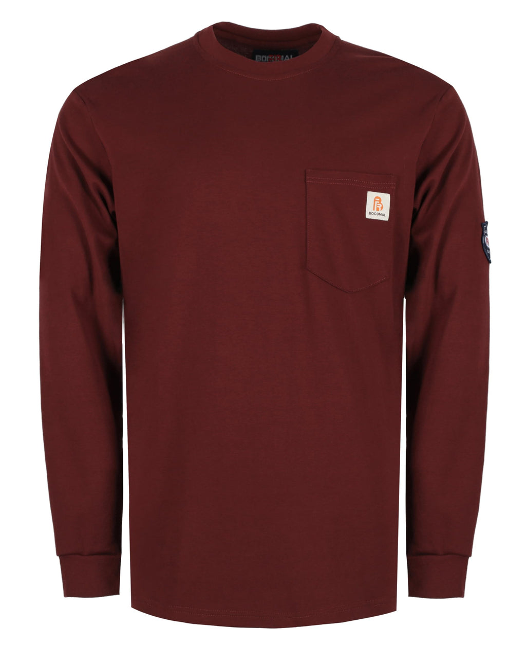 BOCOMAL FR Shirts Lightweight Classic Crew Long Sleeve Fire Resistant Shirt CAT2