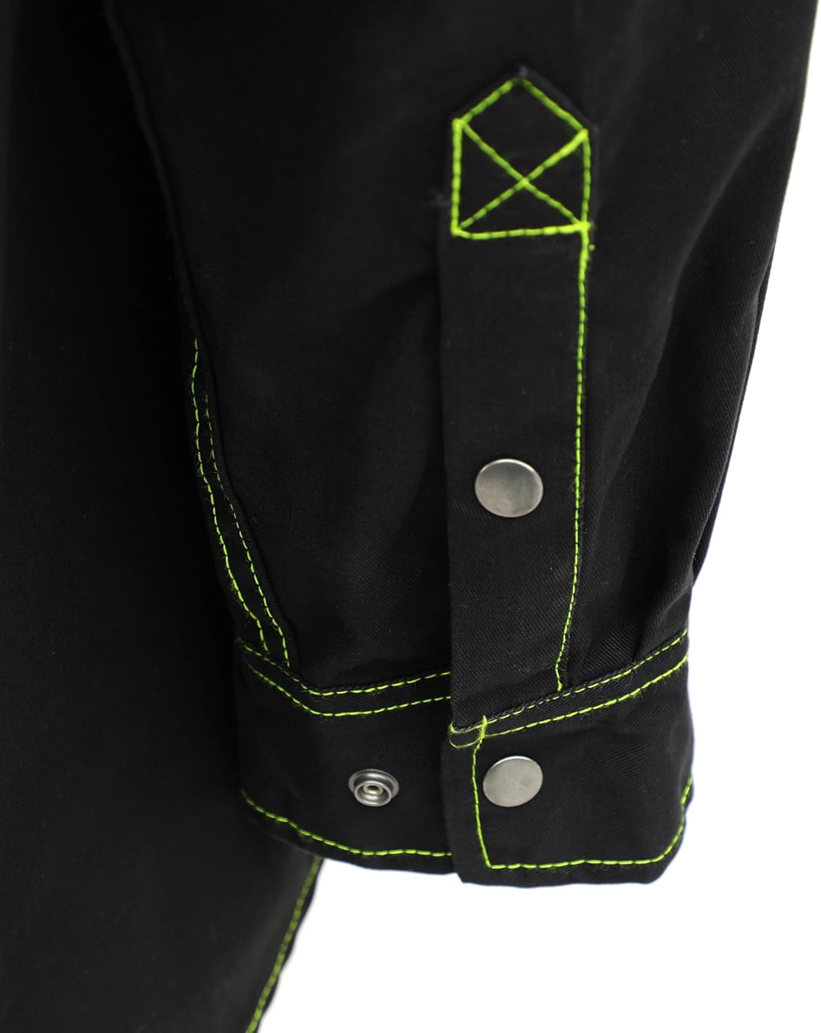 BOCOMAL FR Shirts for Men Snaps Down 7.5oz Water Repellent Fire Resistant Welding Jackets-NFPA2112 CAT2