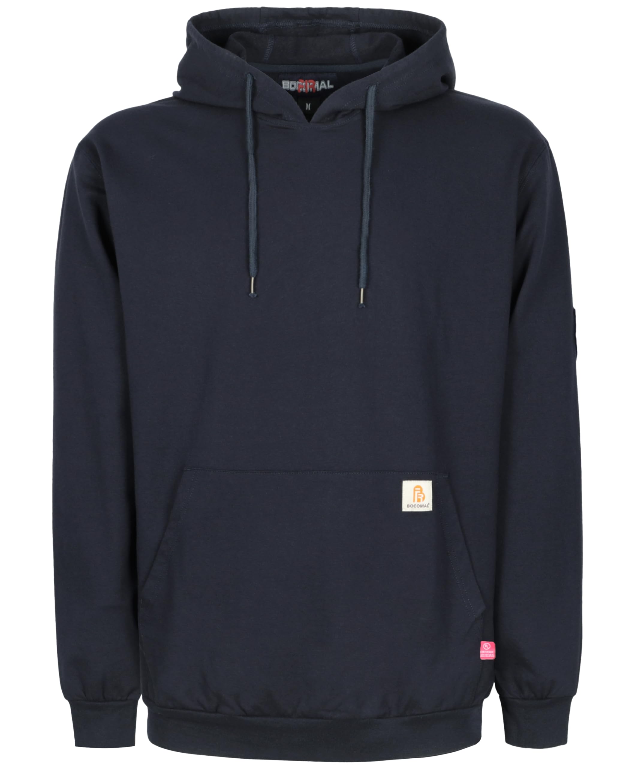 BOCOMAL FR Hoodie Pullover Idea for Summer 7.5oz Lightweight Cotton Flame Resistant Sweatshirt (Non Fleece)