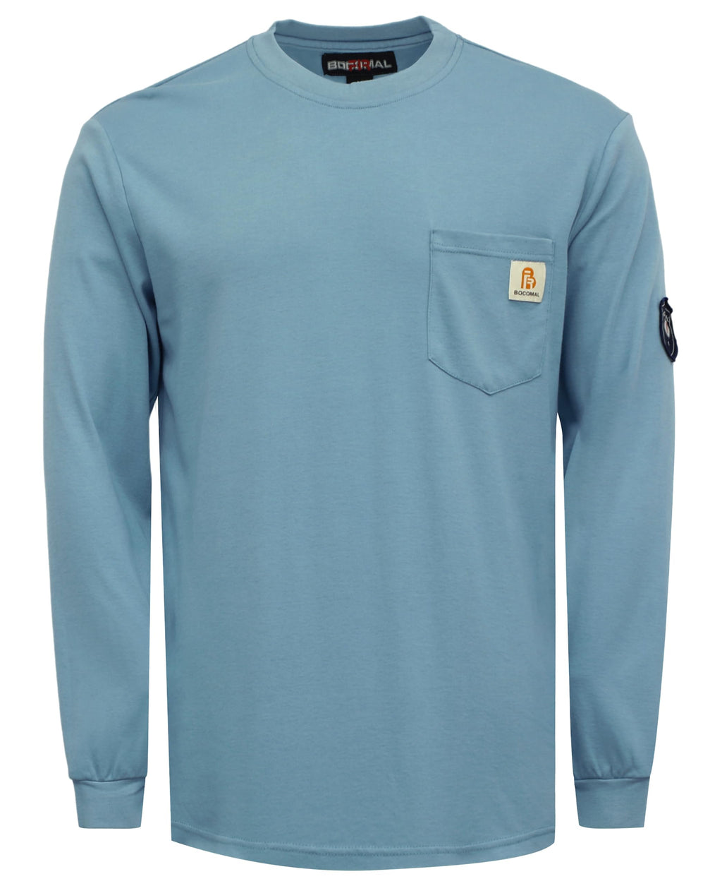 BOCOMAL FR Shirts Lightweight Classic Crew Long Sleeve Fire Resistant Shirt CAT2
