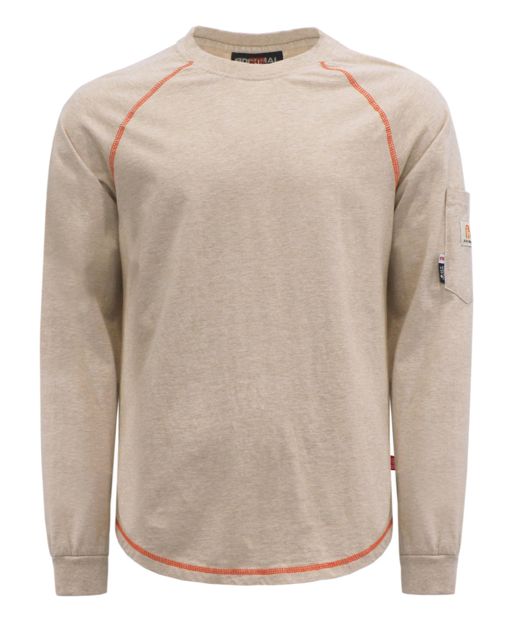 BOCOMAL FR Shirts Heather Series 6oz Flame Resistant T Shirt NFPA2112 CAT2 Fire Retardant Crew Work Shirt