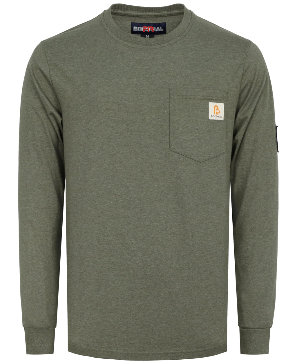 BOCOMAL FR Shirts Lightweight Classic Crew Long Sleeve Fire Resistant Shirt CAT2