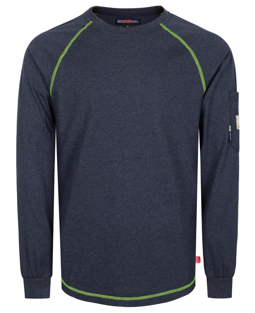BOCOMAL FR Shirts Heather Series 6oz Flame Resistant T Shirt NFPA2112 CAT2 Fire Retardant Crew Work Shirt