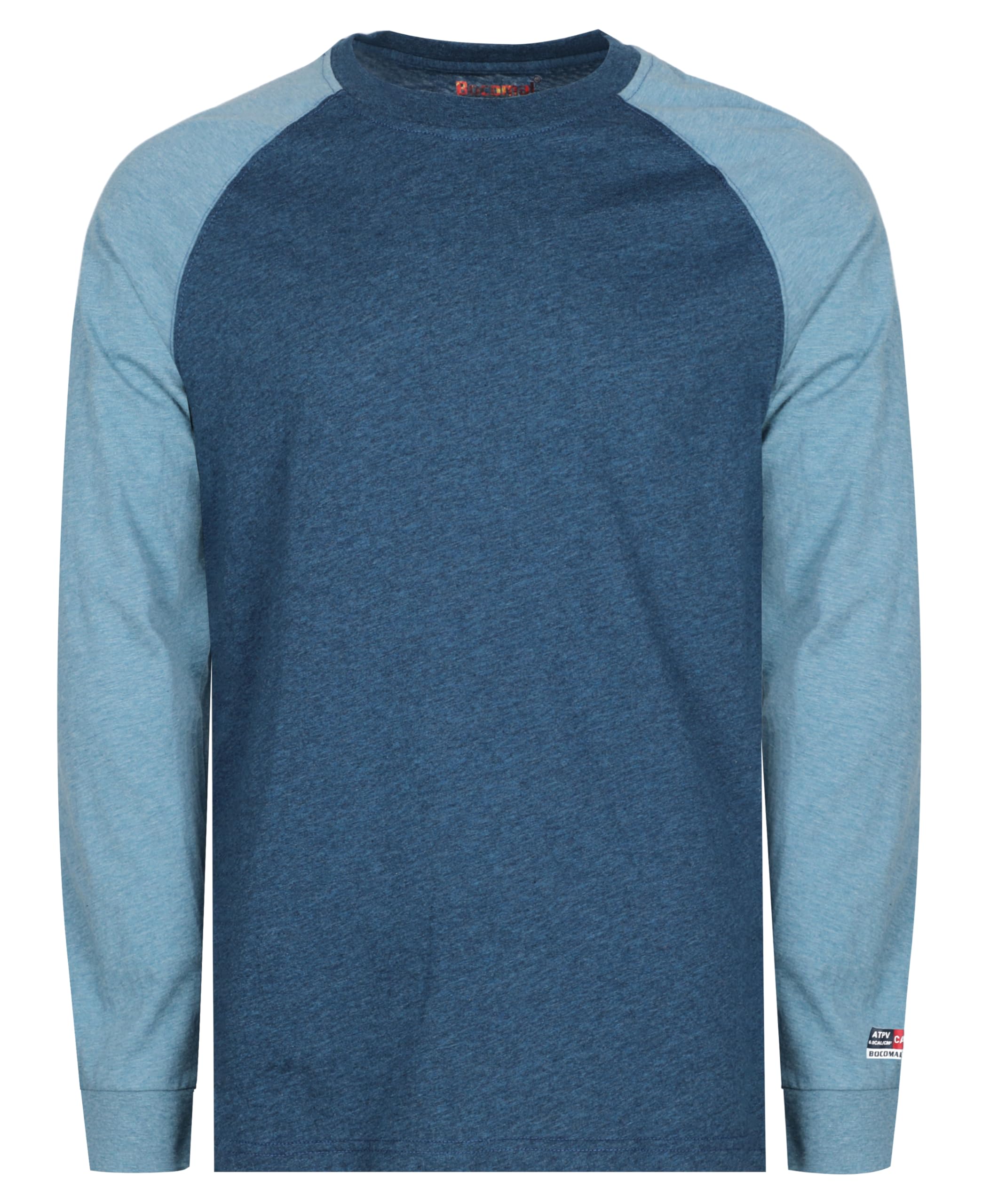 BOCOMAL FR Shirts for Summer 4oz EX Light Weight Flame Resistant Base Layer CAT1 Fire Retardant Crew Shirt