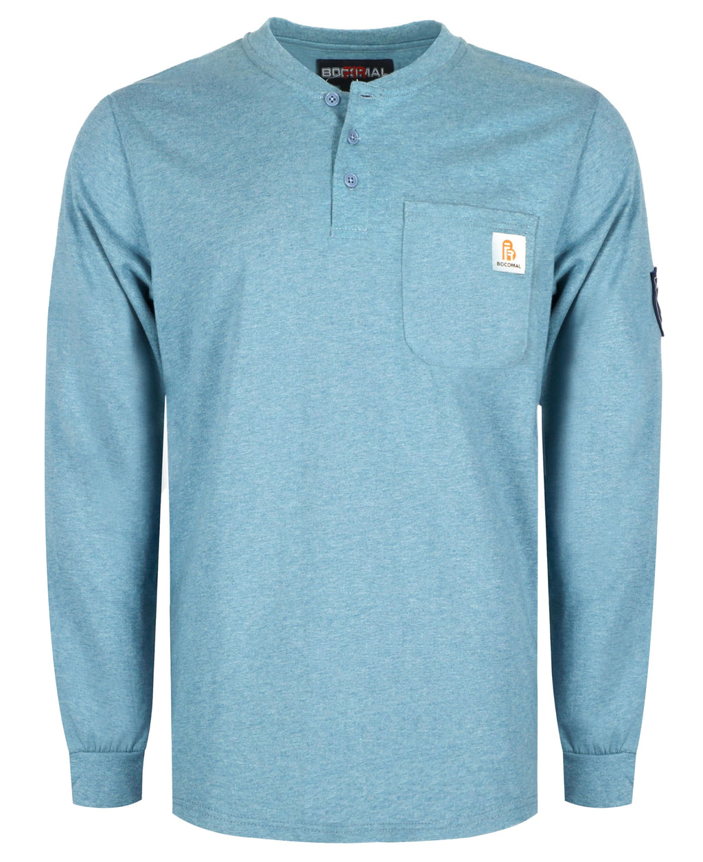 BOCOMAL FR Shirts Flame Resistant Shirt 5.5oz 100% Cotton Light Weight CAT2 Fire Retardant Henley Shirts