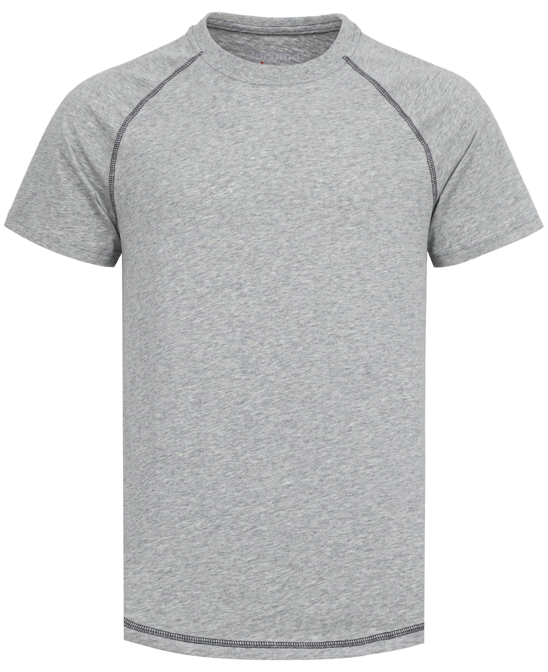 BOCOMAL FR Shirts for Summer 4oz EX Light Weight Flame Resistant Base Layer CAT1 Fire Retardant Crew Shirt