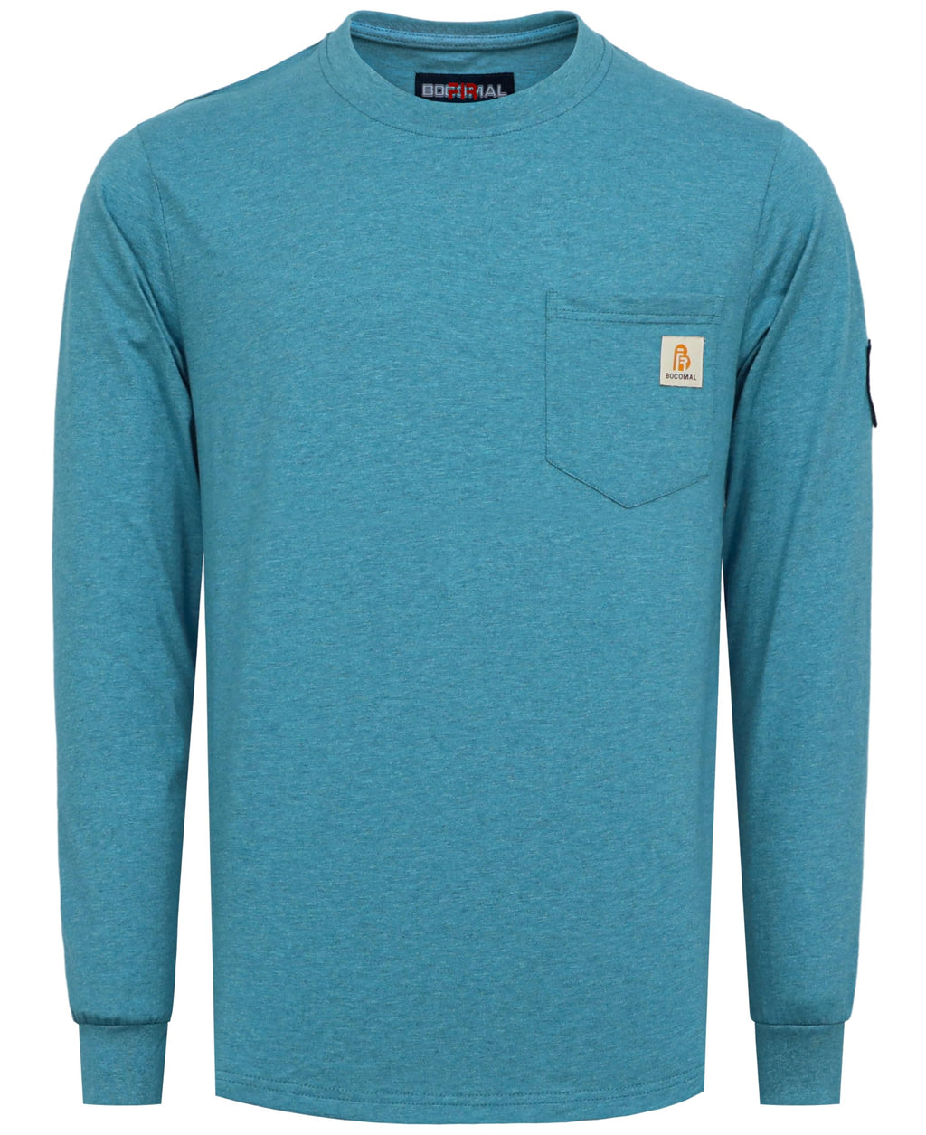 BOCOMAL FR Shirts Lightweight Classic Crew Long Sleeve Fire Resistant Shirt CAT2