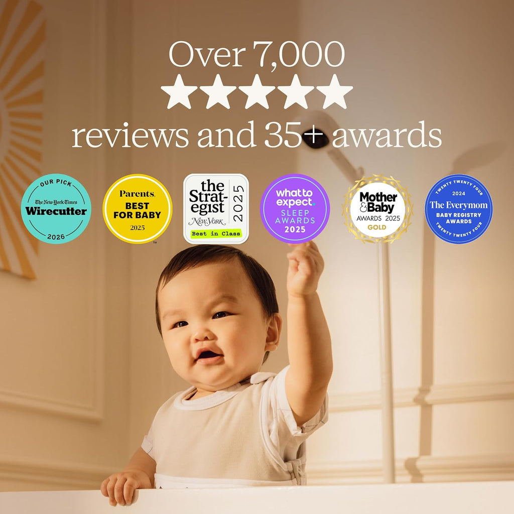 Nanit Smart Baby Monitor System with Floor Stand - Crystal-Clear Video, Real-Time Notifications, Sleep Insights - 8-inch Display/App Integration - Baby Must Haves for Parents