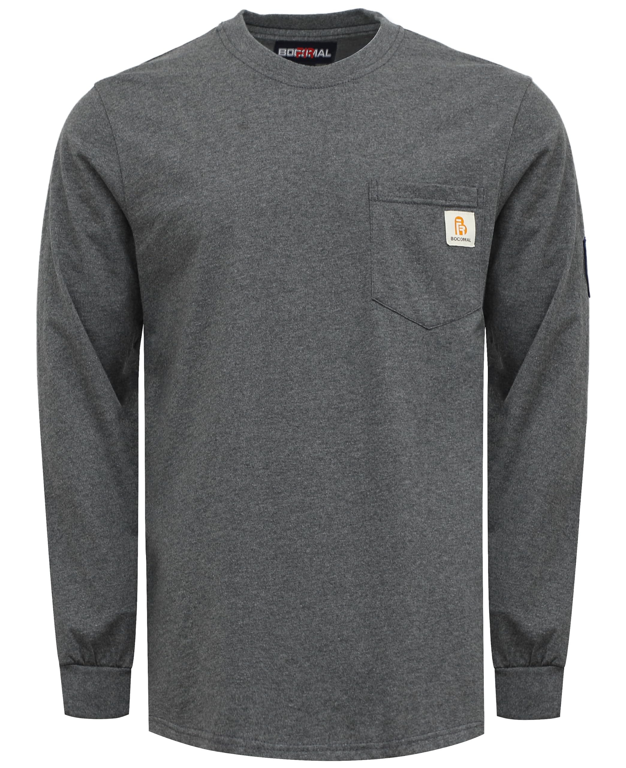 BOCOMAL FR Shirts Lightweight Classic Crew Long Sleeve Fire Resistant Shirt CAT2