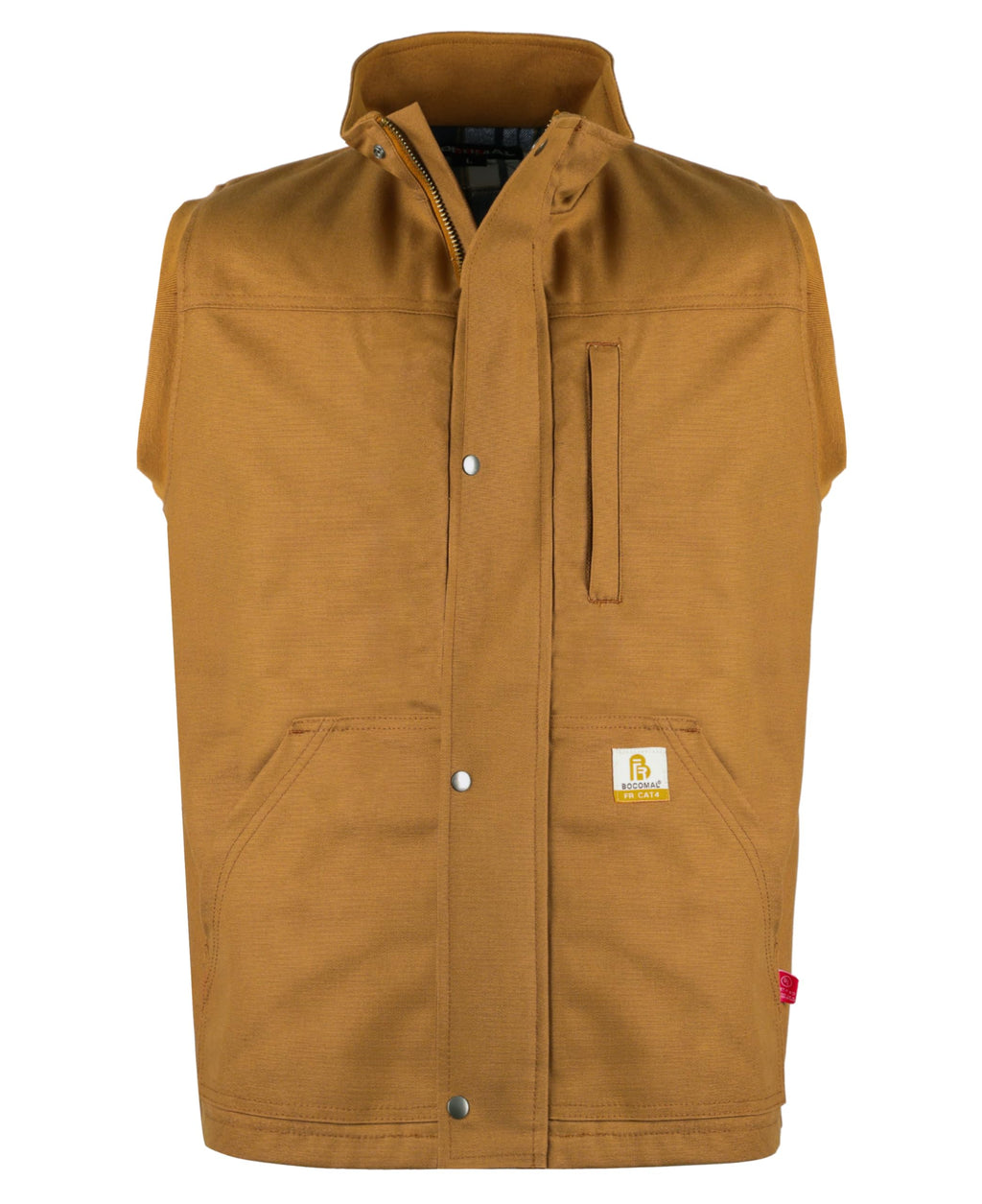 BOCOMAL FR Jacket Insulated Flame Resistant Duck Hooded Coat Outwear&Vest Light Water Repellent and Oil Resistant.