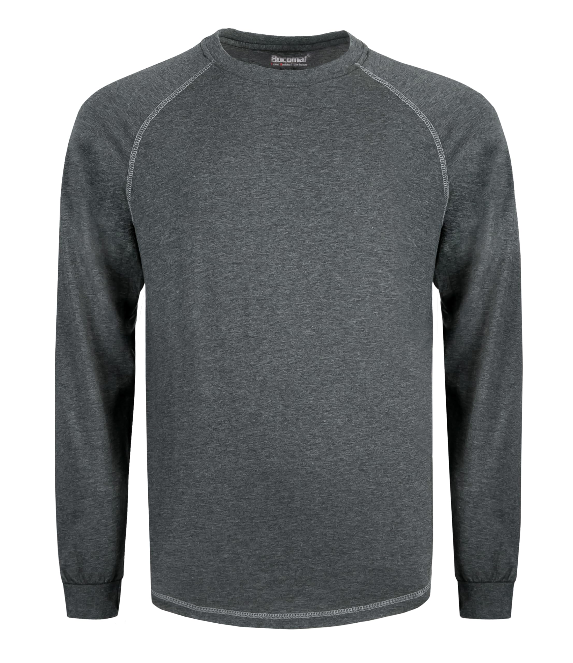 BOCOMAL FR Shirts for Summer 4oz EX Light Weight Flame Resistant Base Layer CAT1 Fire Retardant Crew Shirt