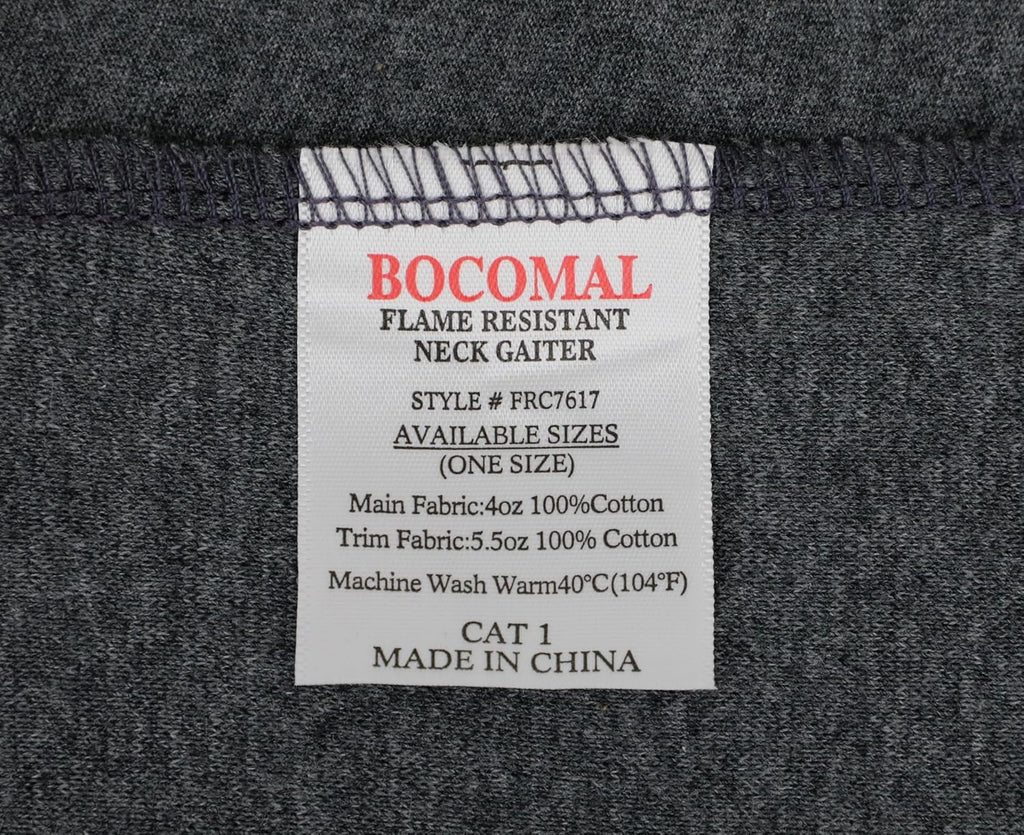 BOCOMAL FR Neck Gaiter Face Mask for Summer 4oz EX Lightweight Flame Resistant Welding Hood-CAT1