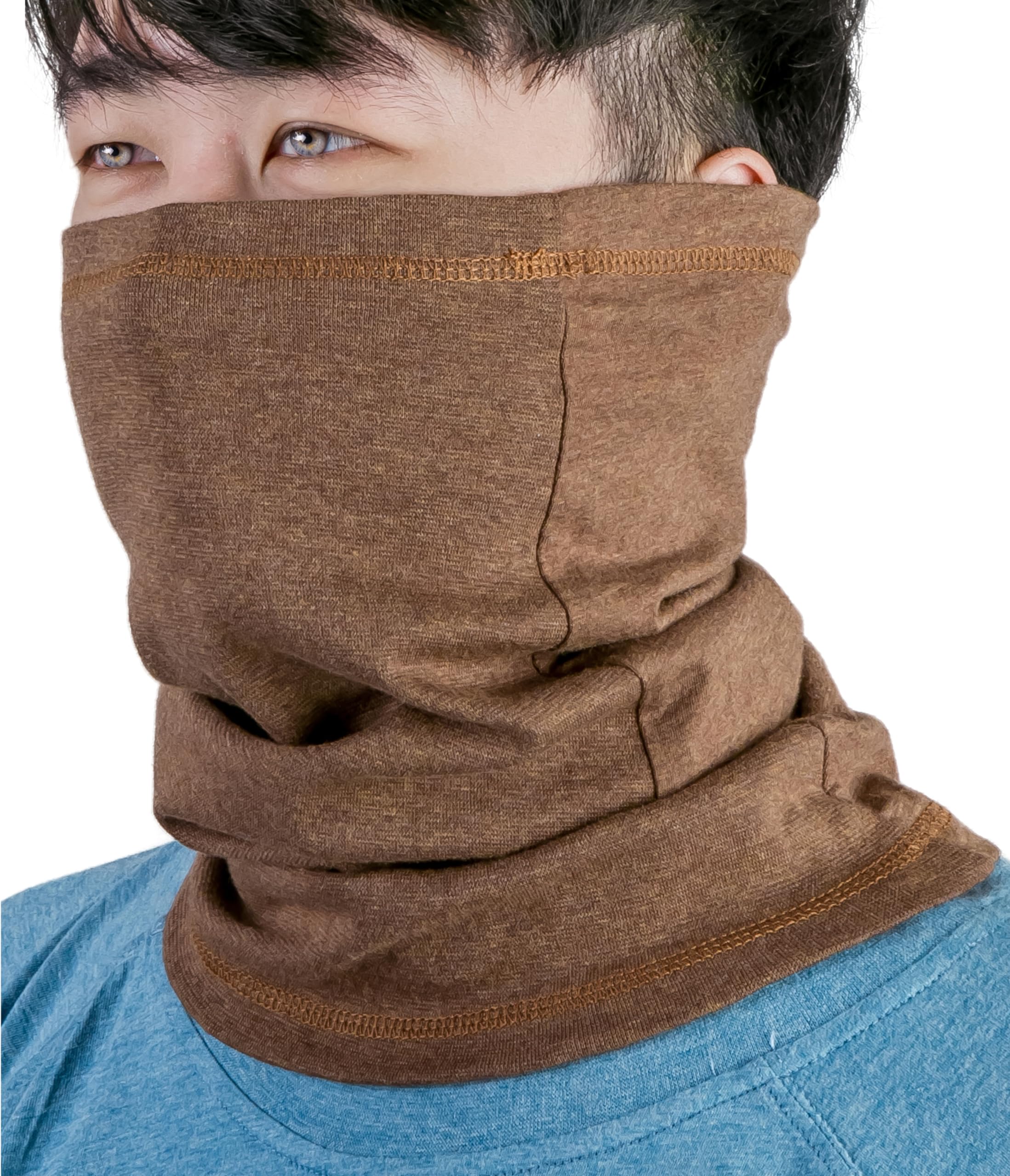 BOCOMAL FR Neck Gaiter Face Mask for Summer 4oz EX Lightweight Flame Resistant Welding Hood-CAT1