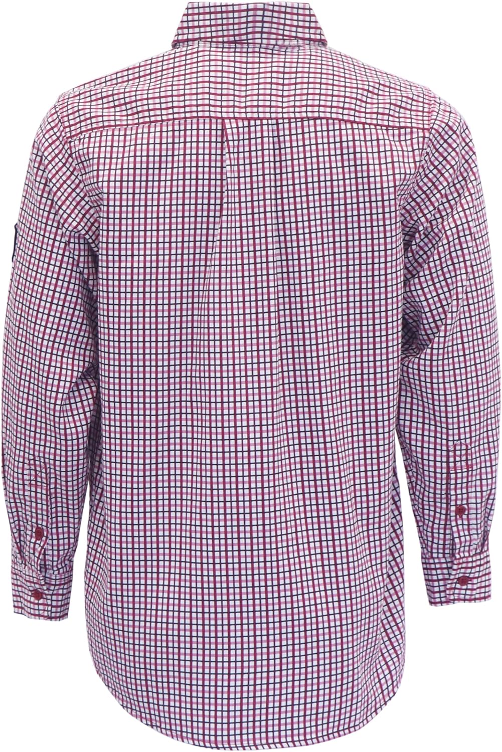 BOCOMAL FR Shirts Flame Resistant NFPA2112/CAT2 6.5oz Light Weight Printed Fire Retardant Plaid Shirt