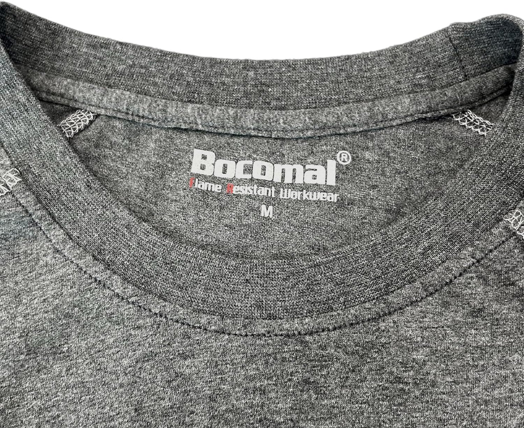 BOCOMAL FR Shirts for Summer 4oz EX Light Weight Flame Resistant Base Layer CAT1 Fire Retardant Crew Shirt