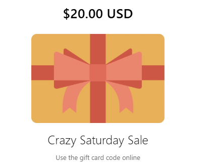 Crazy Discount Store: $20 Free Apple Gift Card